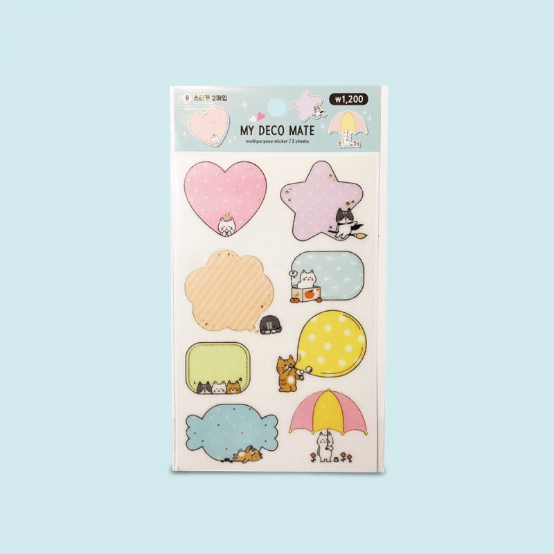 Set stickers Gatitos Set stickers Gatitos