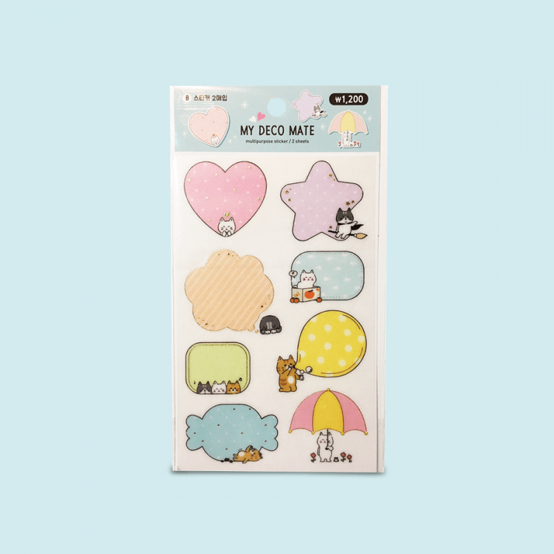 Set stickers Gatitos