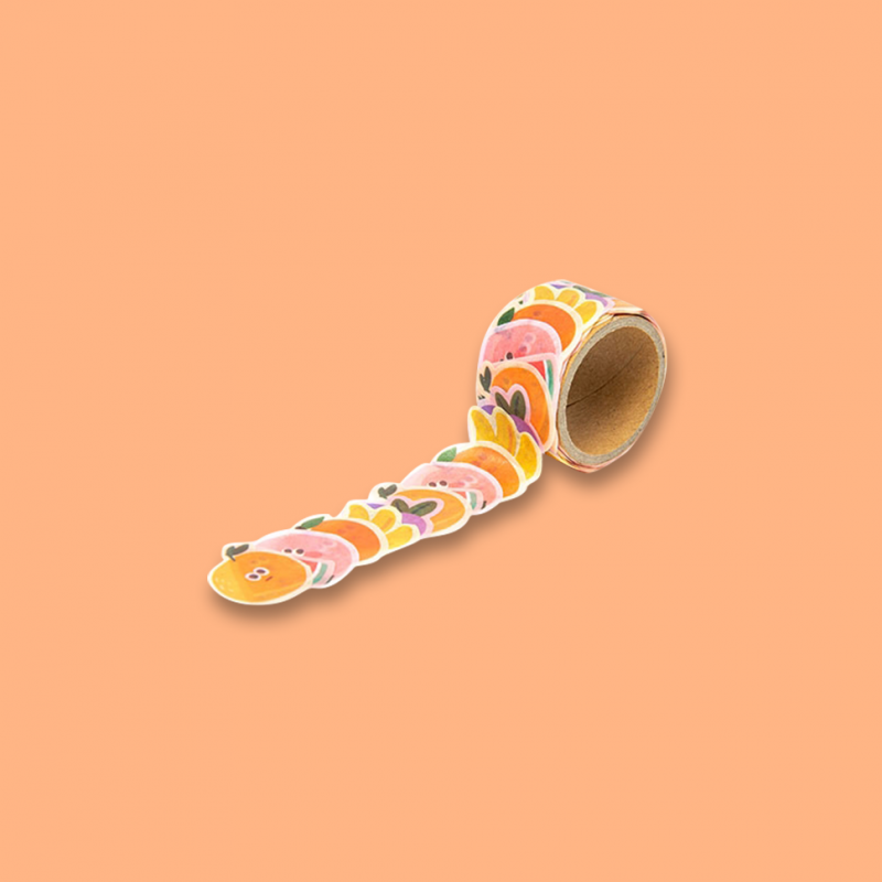 [AGOTADO BODEGA] Stickers masking tape Frutas