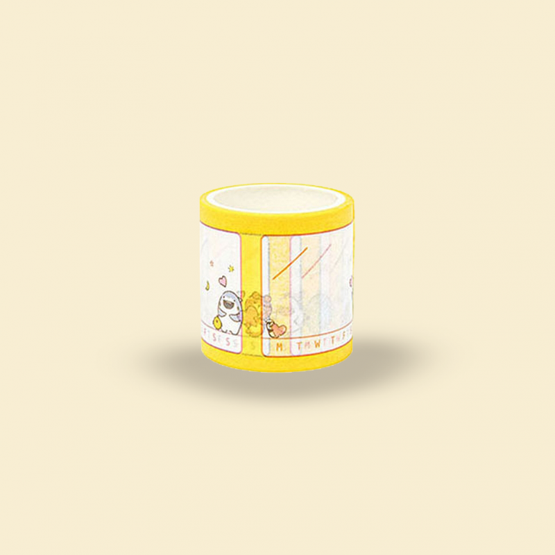 Cinta adhesiva masking tape Planificador semanal en inglés Galapagos