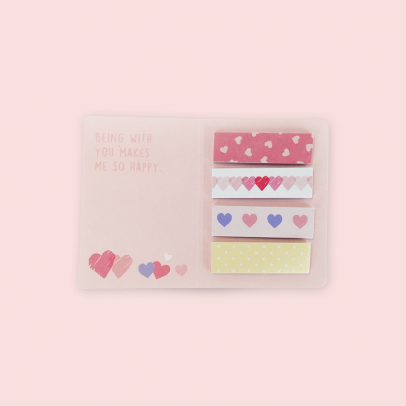 Post-it Patrón corazones Post-it Patrón corazones