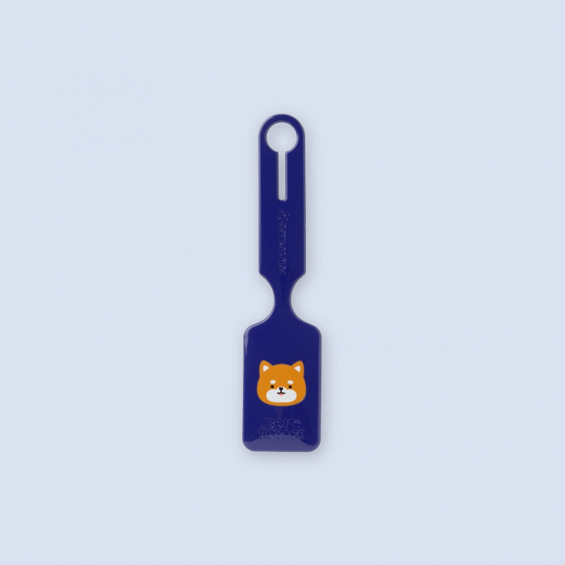 Etiqueta para equipaje Shiba carita Etiqueta para equipaje Shiba carita