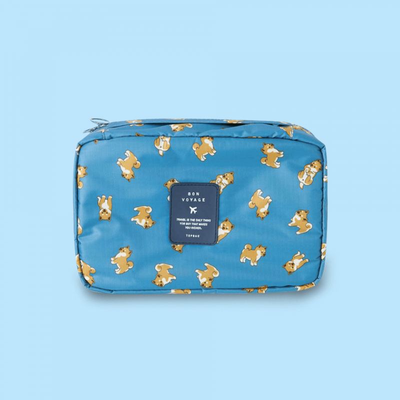 Necessaire de viaje (azul) Shiba - M Necessaire de viaje (azul) Shiba - M