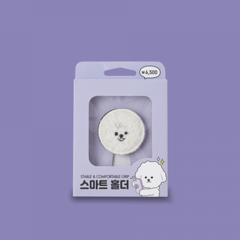 Soporte para celular tipo pop socket Poodle carita Soporte para celular tipo pop socket Poodle carita