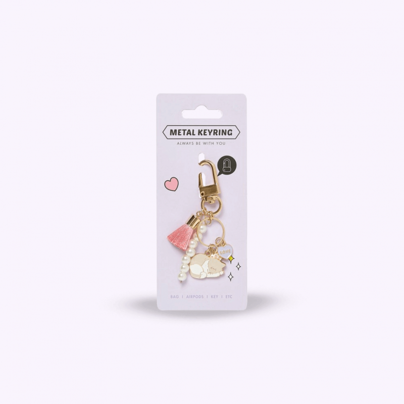 Llavero metálico Gatito corazón Llavero metálico Gatito corazón