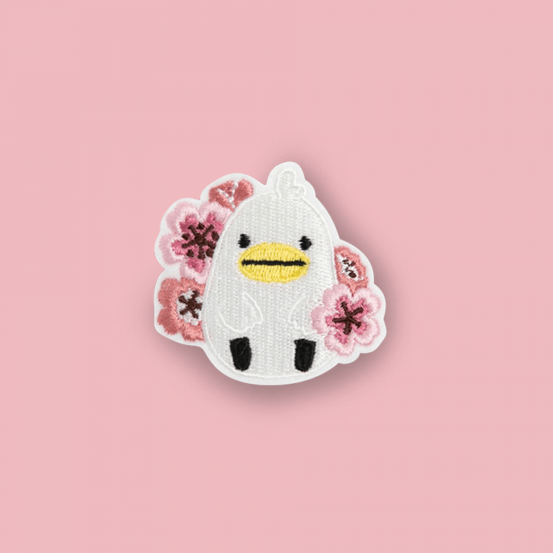 Pin parche bordado Mali y flores Pin parche bordado Mali y flores