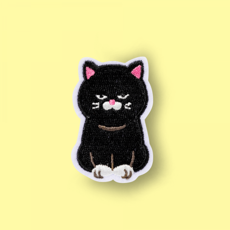 Pin parche bordado Gatito negro