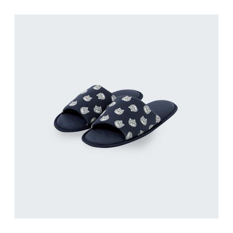 Pantuflas Shiba gris Pantuflas Shiba gris