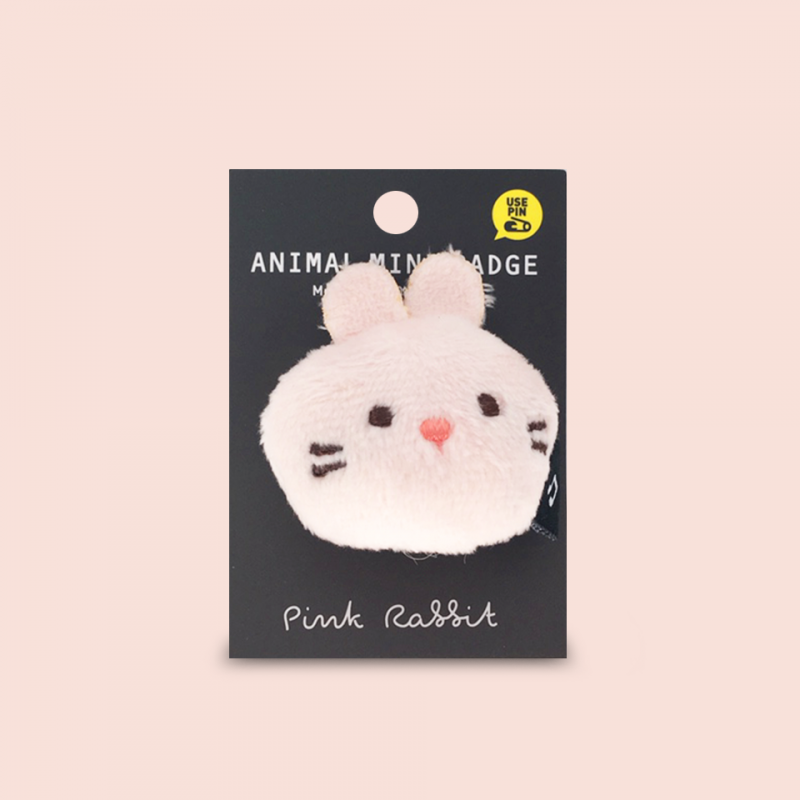 Pin peluche Conejito rosa pastel tamaño S