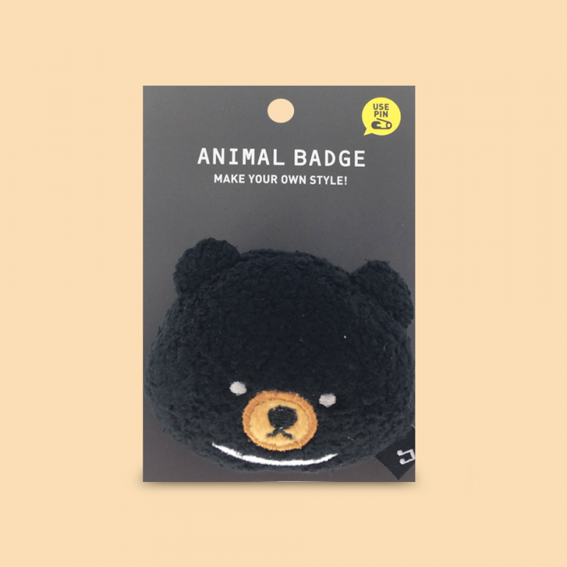 Pin peluche Oso negro tamaño L