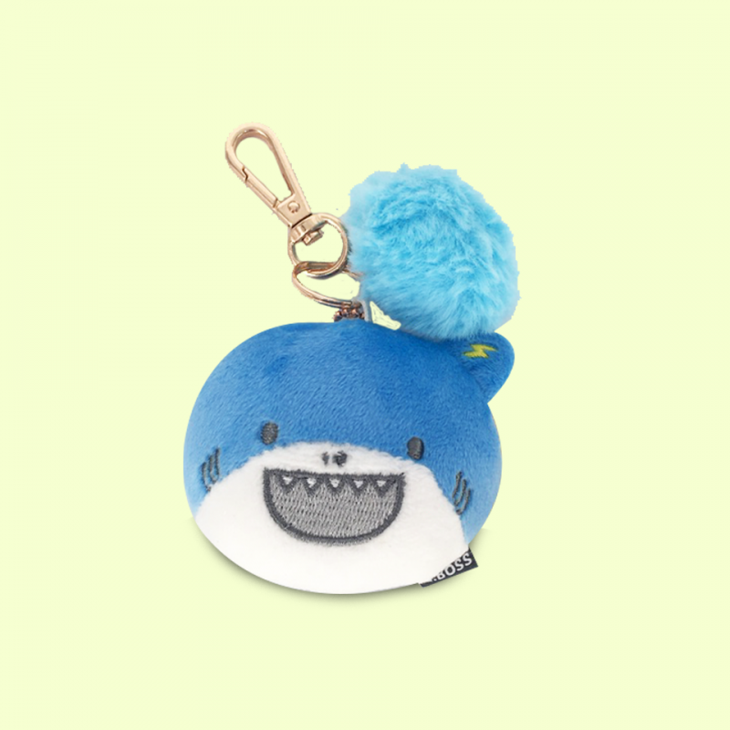 Llavero mini peluche Boss pompón