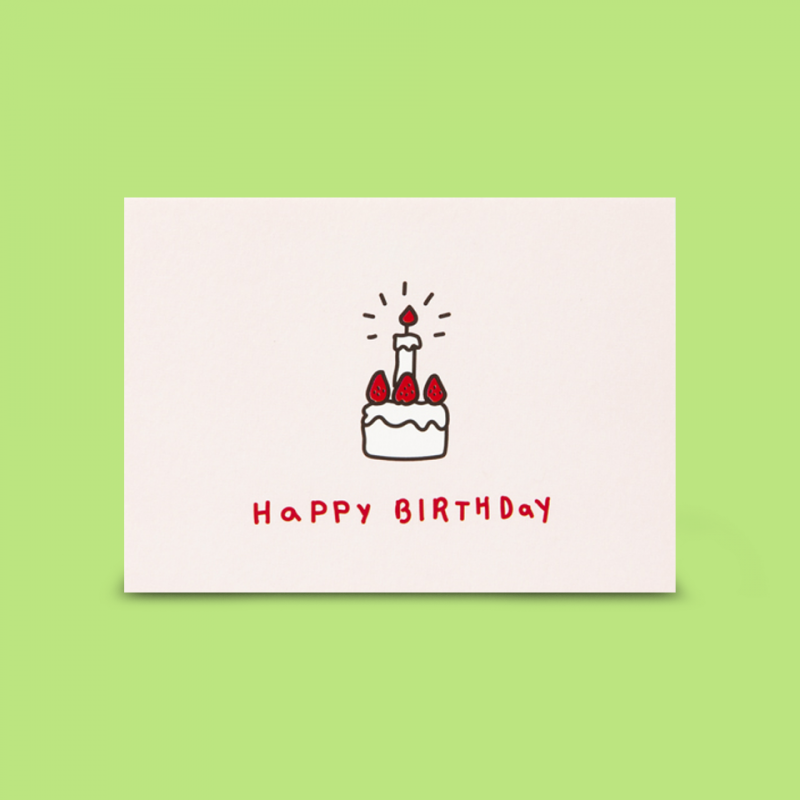 Set tarjeta plegable "Feliz cumpleaños"