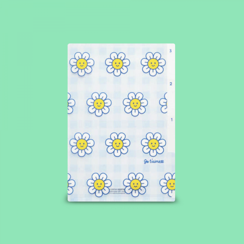 [AGOTADO BODEGA] Mini carpeta 3 divisiones Flores
