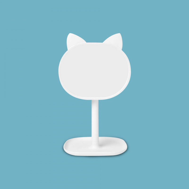 Espejo con pedestal Gatito blanco Espejo con pedestal Gatito blanco