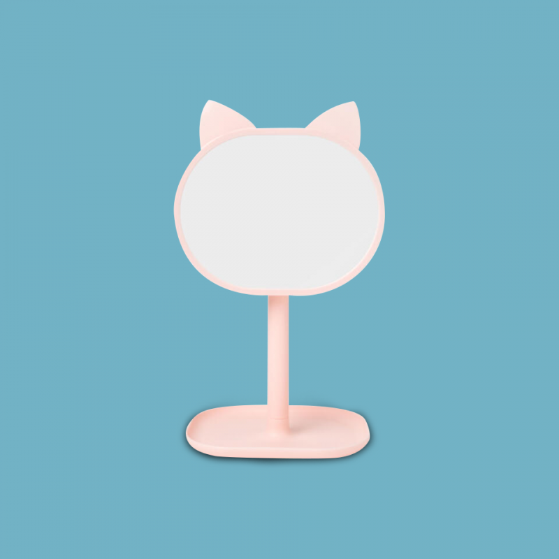Espejo para escritorio Gatito rosa Espejo para escritorio Gatito rosa