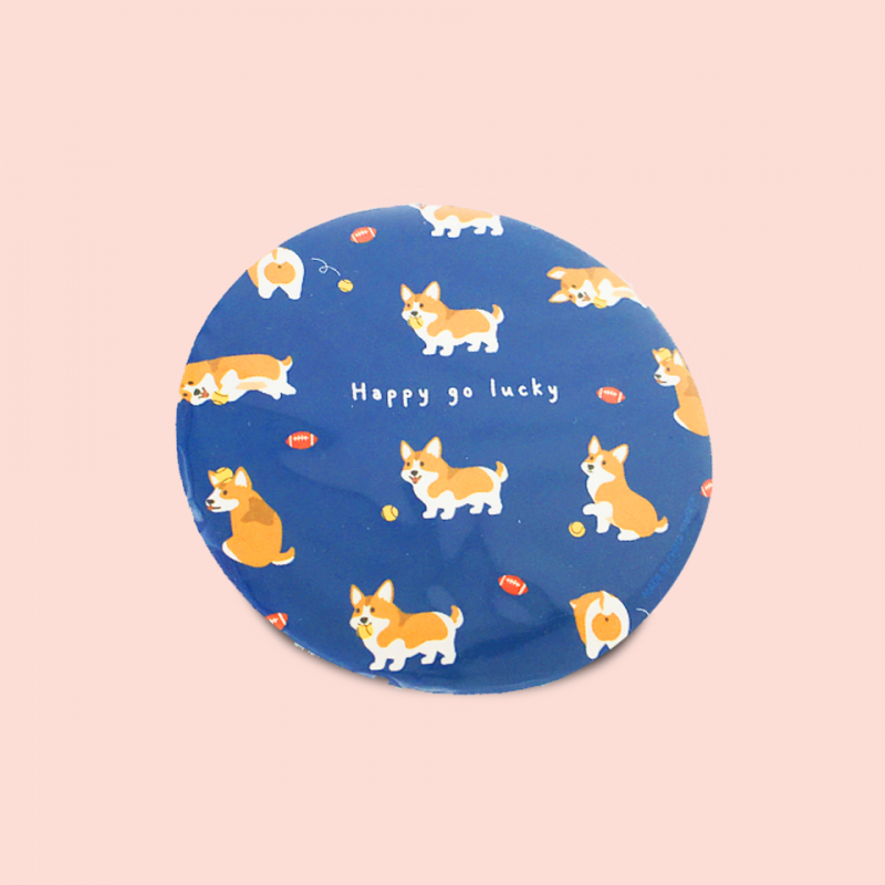 Espejo metálico circular Corgi Espejo metálico circular Corgi