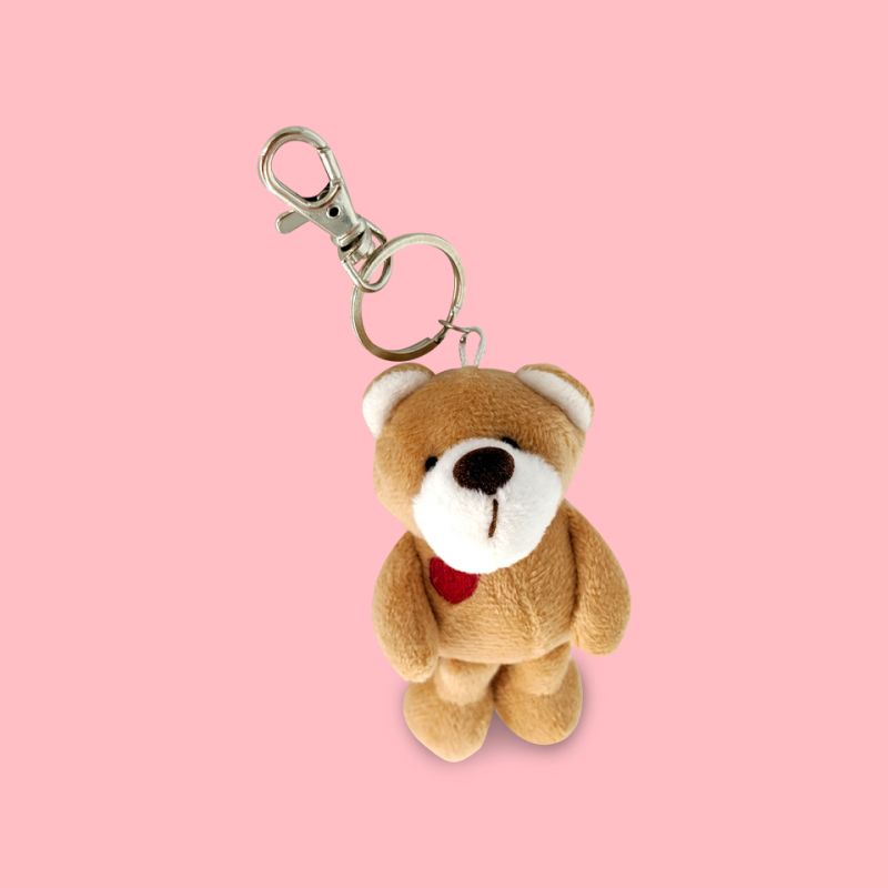 Llavero peluche Oso café Llavero peluche Oso café