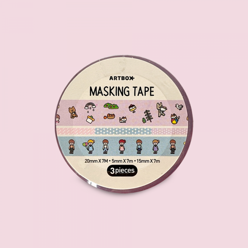Masking tape Vida cotidiana 3 unidades