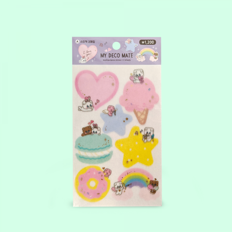 Set stickers I love you Babichon Set stickers I love you Babichon
