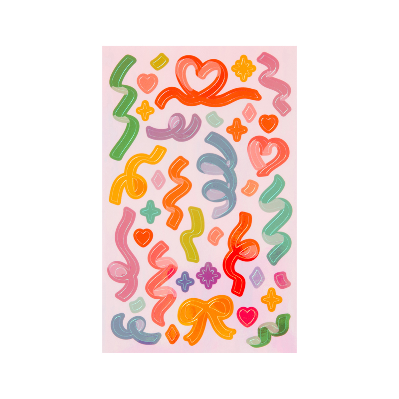 Set stickers holográficos Celebración Set stickers holográficos Celebración