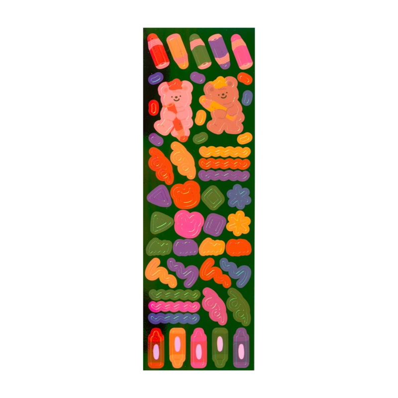 Set stickers Aurora Ositos y crayones Set stickers Aurora Ositos y crayones