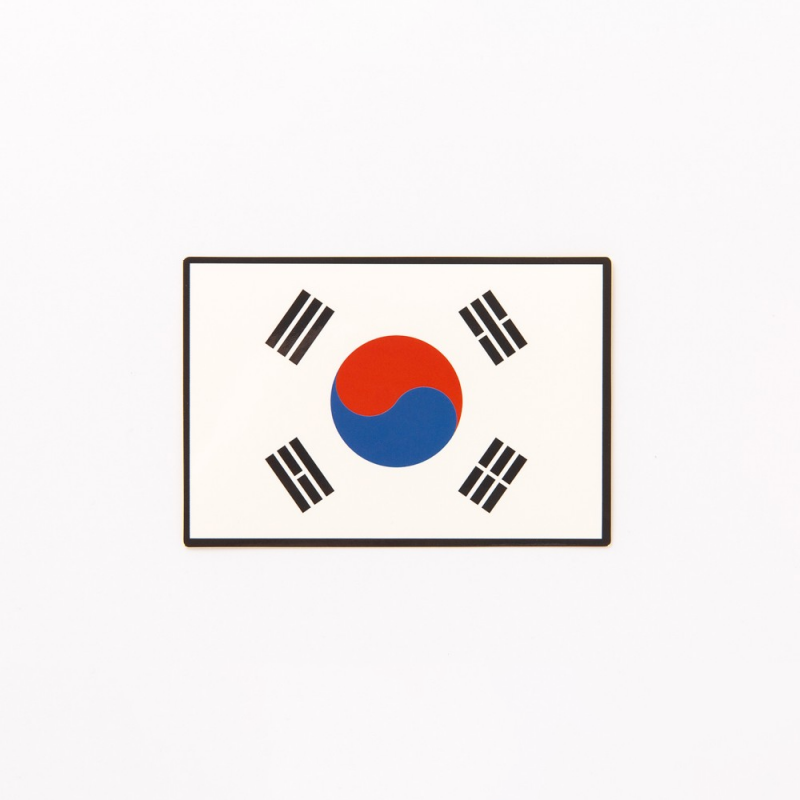Sticker para maleta de viaje Bandera coreana Sticker para maleta de viaje Bandera coreana